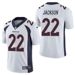 Men's Denver Broncos Kareem Jackson White Vapor Untouchable Limited Jersey