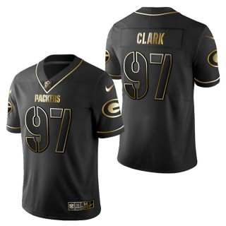 Men's Green Bay Packers Kenny Clark Black Golden Edition Jersey