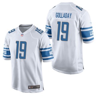 Men's Detroit Lions Kenny Golladay White Game Jersey
