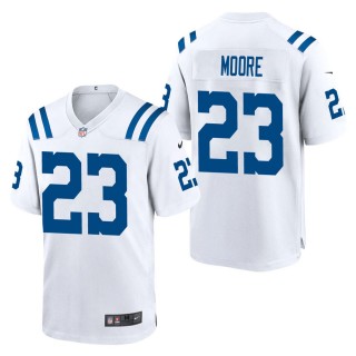 Men's Indianapolis Colts Kenny Moore White Game Jersey