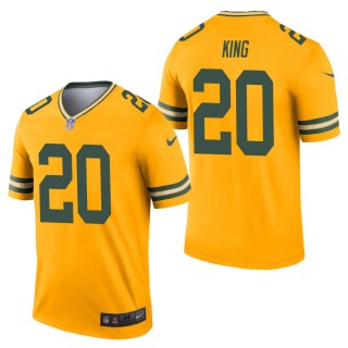 Men's Green Bay Packers Kevin King Gold Inverted Legend Jersey