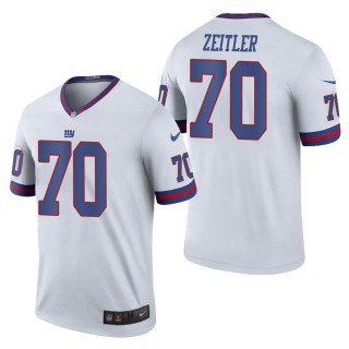 Men's New York Giants Kevin Zeitler White Color Rush Legend Jersey