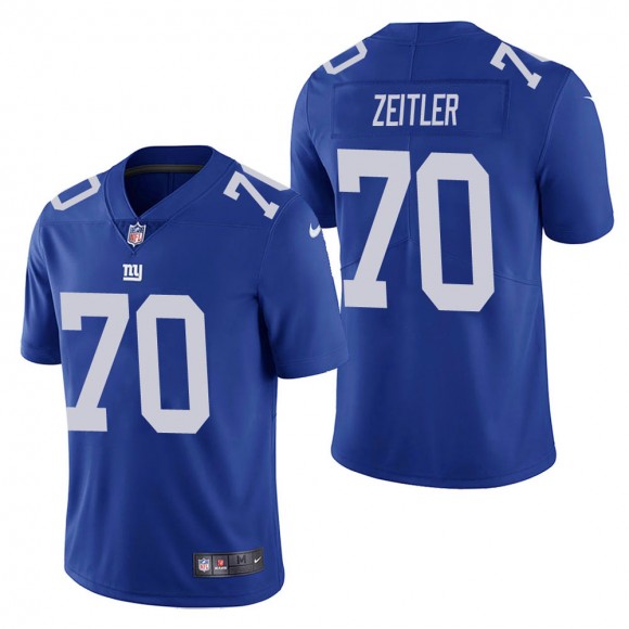 Men's New York Giants Kevin Zeitler Blue Vapor Untouchable Limited Jersey