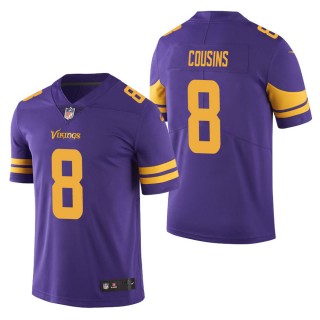 Men's Minnesota Vikings Kirk Cousins Purple Color Rush Limited Jersey