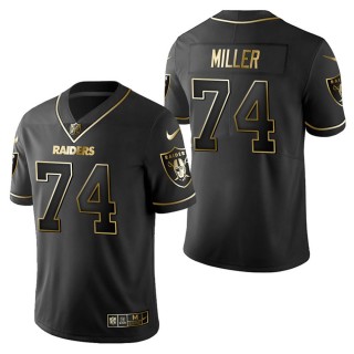 Men's Las Vegas Raiders Kolton Miller Black Golden Edition Jersey