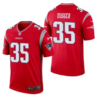 Men's New England Patriots Kyle Dugger Red Inverted Legend Jersey