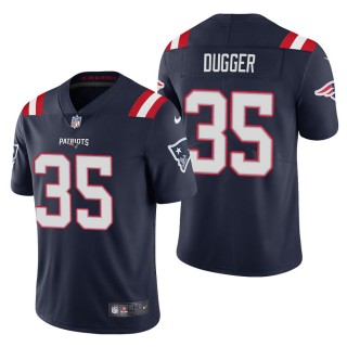 Men's New England Patriots Kyle Dugger Navy Vapor Limited Jersey