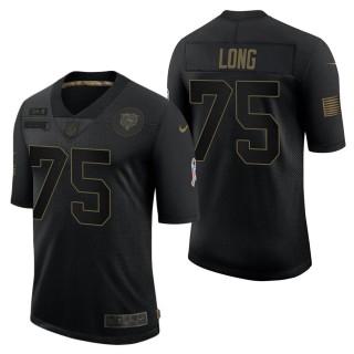 Men's Chicago Bears Kyle Long Black Salute to Service Jersey