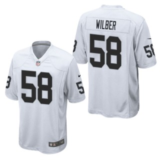 Men's Las Vegas Raiders Kyle Wilber White Game Jersey