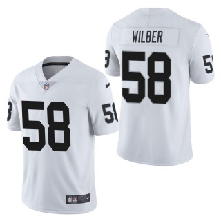 Men's Las Vegas Raiders Kyle Wilber White Vapor Untouchable Limited Jersey