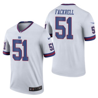Men's New York Giants Kyler Fackrell White Color Rush Legend Jersey