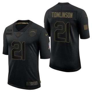 Men's Los Angeles Chargers LaDainian Tomlinson Black Salute to Service Jersey