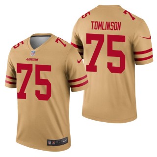 Men's San Francisco 49ers Laken Tomlinson Gold Inverted Legend Jersey