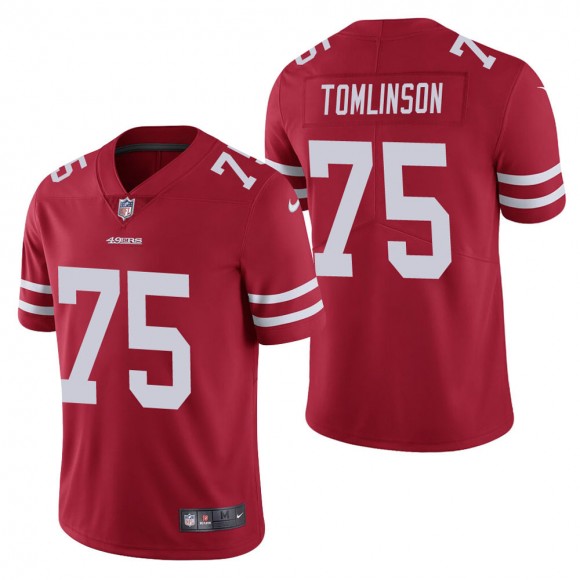 Men's San Francisco 49ers Laken Tomlinson Scarlet Vapor Untouchable Limited Jersey