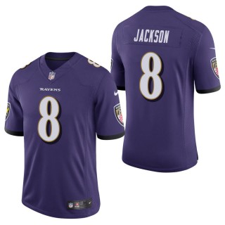Men's Baltimore Ravens Lamar Jackson Purple Vapor Untouchable Limited Jersey