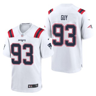 Men's New England Patriots Lawrence Guy White Game Jersey