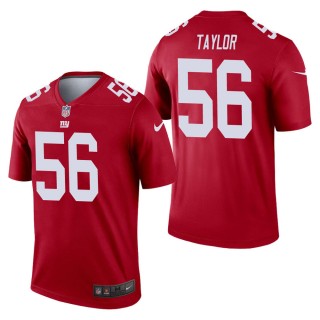 Men's New York Giants Lawrence Taylor Red Inverted Legend Jersey