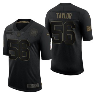 Men's New York Giants Lawrence Taylor Black Salute to Service Jersey