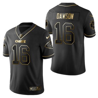 Men's Kansas City Chiefs Len Dawson Black Golden Edition Jersey