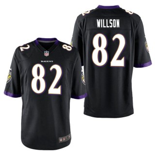 Men's Baltimore Ravens Luke Willson Black Game Jersey