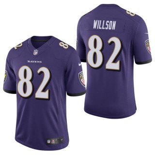 Men's Baltimore Ravens Luke Willson Purple Vapor Untouchable Limited Jersey
