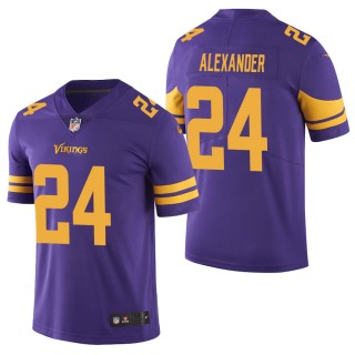 Men's Minnesota Vikings Mackensie Alexander Purple Color Rush Limited Jersey