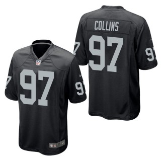 Men's Las Vegas Raiders Maliek Collins Black Game Jersey