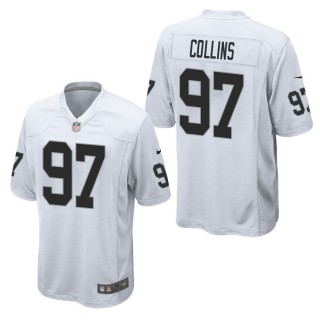 Men's Las Vegas Raiders Maliek Collins White Game Jersey