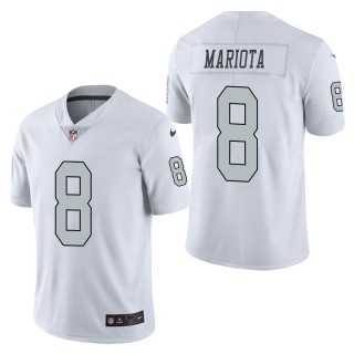 Men's Las Vegas Raiders Marcus Mariota White Color Rush Limited Jersey