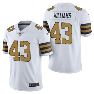 Men's New Orleans Saints Marcus Williams White Color Rush Limited Jersey