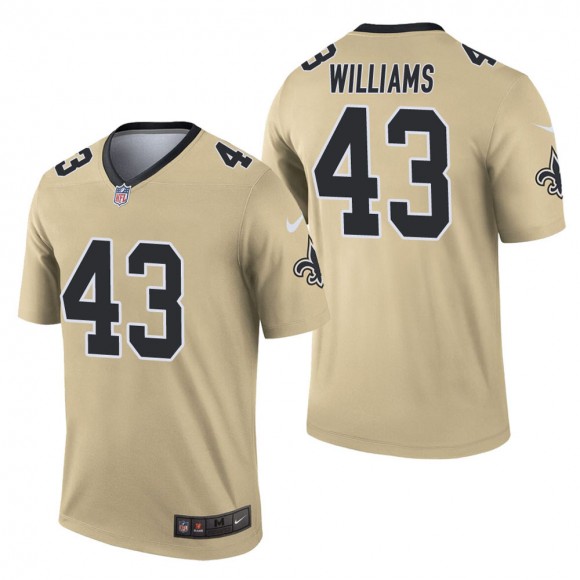 Men's New Orleans Saints Marcus Williams Gold Inverted Legend Jersey