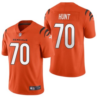 Men's Cincinnati Bengals Margus Hunt Orange 2021 Vapor Limited Jersey