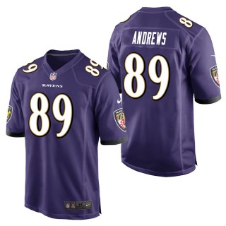 Men's Baltimore Ravens Mark Andrews Purple Game Jersey