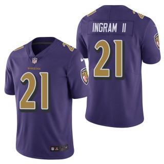 Men's Baltimore Ravens Mark Ingram Purple Color Rush Limited Jersey