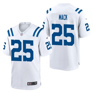 Men's Indianapolis Colts Marlon Mack White Game Jersey