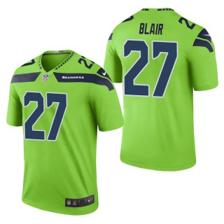 Men's Seattle Seahawks Marquise Blair Green Color Rush Legend Jersey