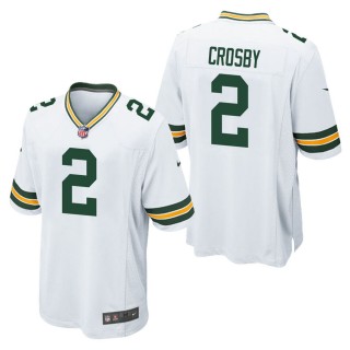 Men's Green Bay Packers Mason Crosby White Game Jersey