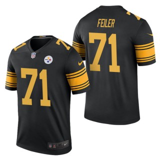 Men's Pittsburgh Steelers Matt Feiler Black Color Rush Legend Jersey