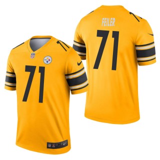 Men's Pittsburgh Steelers Matt Feiler Gold Inverted Legend Jersey