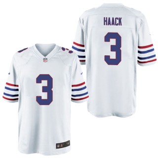 Men's Buffalo Bills Matt Haack White Alternate Game Jersey