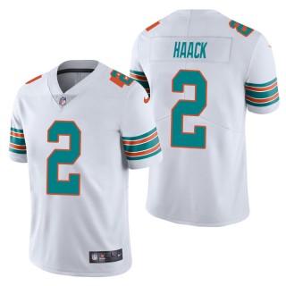 Men's Miami Dolphins Matt Haack White Alternate Vapor Limited Jersey