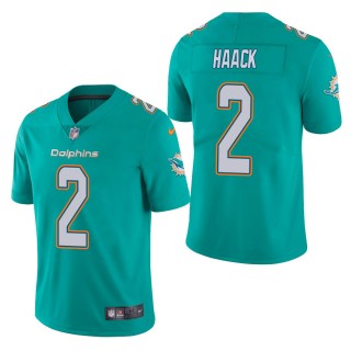 Men's Miami Dolphins Matt Haack Aqua Vapor Untouchable Limited Jersey