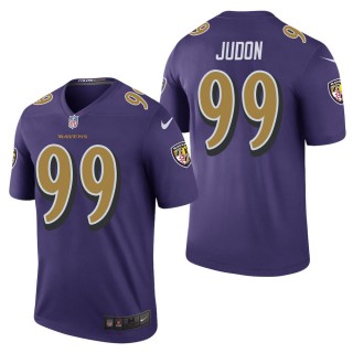 Men's Baltimore Ravens Matt Judon Purple Color Rush Legend Jersey