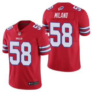 Men's Buffalo Bills Matt Milano Red Color Rush Limited Jersey