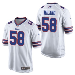 Men's Buffalo Bills Matt Milano White Game Jersey