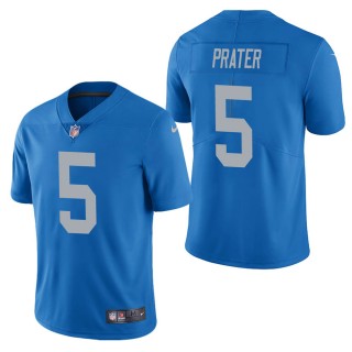Men's Detroit Lions Matt Prater Blue Vapor Untouchable Limited Jersey