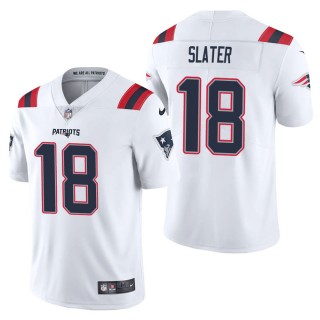 Men's New England Patriots Matthew Slater White Vapor Limited Jersey