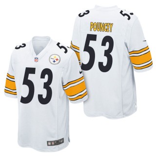 Men's Pittsburgh Steelers Maurkice Pouncey White Game Jersey