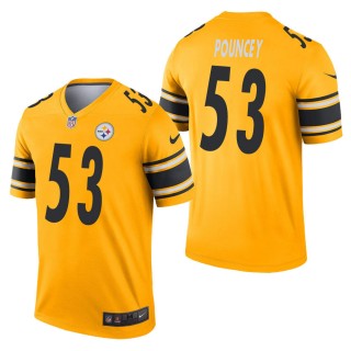 Men's Pittsburgh Steelers Maurkice Pouncey Gold Inverted Legend Jersey