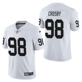 Men's Las Vegas Raiders Maxx Crosby White Vapor Untouchable Limited Jersey